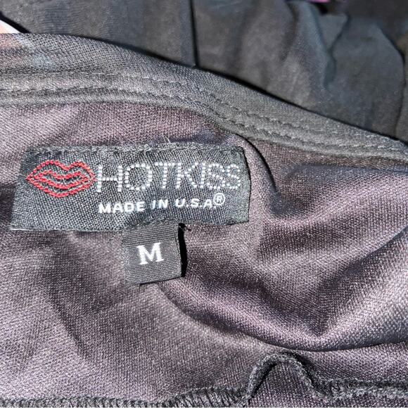 Y2K Fairy Asymmetrical Hem Black Dress Whimsigoth Gothic WitchyCore Mesh layer M - Picture 6 of 8